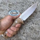 Lion Steel Lionsteel - T5 Knife - Satin Niolox & Natural Canvas Micarta - T5 CVN