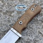 Witharmour - Cajo II-TN Knife - Chisel Ground Stonewashed VG10 & Tan M