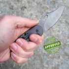 Olamic Cutlery - Busker Semper - M390 Dark Blast Ghost Faded Acid Rain