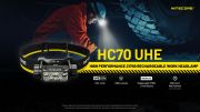 Nitecore - HC70 UHE - Frontale Ricaricabile USB - 1600 lumens e 156 me