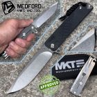 MedFordKnives Medford Knife and Tool - M-48 - Tumbled CPM-S45VN, Titanium & Black Al