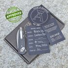 Approved Anso of Denmark - Aros Folder Button Lock - Stonewashed RWL34 & Carbon