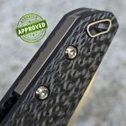 Approved Anso of Denmark - Aros Folder Button Lock - Stonewashed RWL34 & Carbon