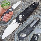 Approved Anso of Denmark - Aros Folder Button Lock - Stonewashed RWL34 & Carbon