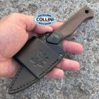 Benchmade - Dacian Knife - 203BT-03 - Brown Micarta & Blue Titanium Ce