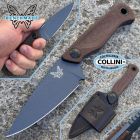 Benchmade - Dacian Knife - 203BT-03 - Brown Micarta & Blue Titanium Ce