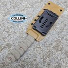 FOX Knives Fox - Audax Knife - Top Shield - Bronze PVD Becut & Green Micarta - FX