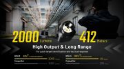 Nitecore - NPL35 Weapon Light 2000 lumens e 412 metri - Torcia LED ric