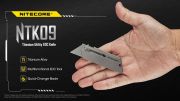 Nitecore - NTK09 - Titanium EDC Pocket Knife - cutter