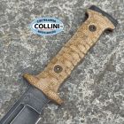 WanderTactical Wander Tactical - Centuria Clip Point Knife - Raw & Micarta Jute Brown