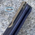 Benchmade - Lowden - 491 - Stonewashed M390 & Crater Blue Aluminum - c