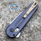 Benchmade - Lowden - 491 - Stonewashed M390 & Crater Blue Aluminum - c