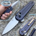 Benchmade - Lowden - 491 - Stonewashed M390 & Crater Blue Aluminum - c