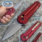 Benchmade - Lowden - 491GY-01 - Grey Cerakote M390 & Phoenix Red Alumi