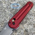 Benchmade - Lowden - 491GY-01 - Grey Cerakote M390 & Phoenix Red Alumi