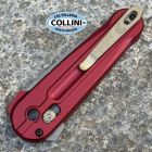 Benchmade - Lowden - 491GY-01 - Grey Cerakote M390 & Phoenix Red Alumi