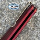 Benchmade - Lowden - 491GY-01 - Grey Cerakote M390 & Phoenix Red Alumi