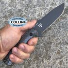 Ka Bar Ka-Bar - Cool Name Drop Point by Les George - Black 1095 & Smoke Polyc