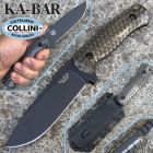 Ka Bar Ka-Bar - Cool Name Drop Point by Les George - Black 1095 & Smoke Polyc