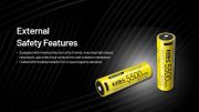 Nitecore - NL2155HPR USB-C - Batteria ricaricabile Li-Ion 21700 3.6V 5