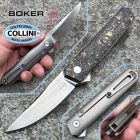 Boker Plus - Kwaiken Compact Flipper Marble Carbon Copper by Lucas Bur