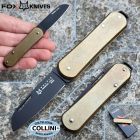 FOX Knives Fox - Vulpis knife - Black Idroglider M390 & Ottone - FX-VP108OTB - co