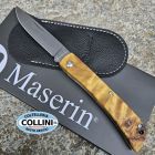 Maserin - Scout Slipjoint - Damasco Alleima Damax & Radica di Faggio -