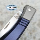 Benchmade - Successor - Satin M390 & Ash Gray/Crater Blue Aluminum - 3