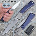 Benchmade - Successor - Satin M390 & Ash Gray/Crater Blue Aluminum - 3