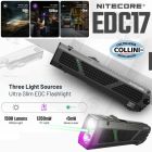 Nitecore - EDC17 - Torcia LED con Luce Bianca, UV e Laser Verde - 1500