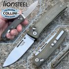 Lion Steel Lionsteel - NiNi Knife - Satin M390 & Green Canvas Micarta - NN1 CVG -