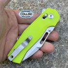 Maserin - CB-1 Flipper Knife - Stonewashed CPM-MagnaCut & Yellow Fluo