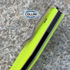 Maserin - CB-1 Flipper Knife - Stonewashed CPM-MagnaCut & Yellow Fluo