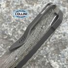 MKM - Goccia Flipper Knife by Jens Anso - Green Canvas Micarta - MK-GC