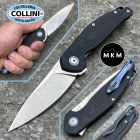 MKM - Goccia Flipper Knife by Jens Anso - Black G10 - MK-GC-GBK - colt