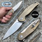 MKM - Goccia Flipper Knife by Jens Anso - Bronze Titanium - MK-GC-TBR