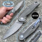MKM - Goccia Flipper Knife by Jens Anso - Dark Stonewashed Titanium -