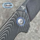 MKM - Goccia Flipper Knife by Jens Anso - Dark Stonewashed Titanium -
