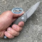MKM - Goccia Flipper Knife by Jens Anso - Dark Stonewashed Titanium -