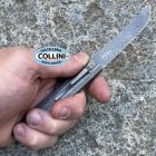 Boker Plus - Wasabi Higonokami knife in damasco e titanio by Kansei Ma