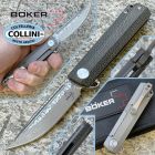 Boker Plus - Cataclyst Damast Flipper Knife - Green Micarta - 01BO478D
