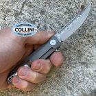 Boker Plus - Cataclyst Damast Flipper Knife - Green Micarta - 01BO478D