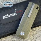 Boker Plus - Baba Yaga Flipper by Keanu Alfaro - Green Micarta - 01BO3