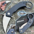 Boker Plus - Hel Folding Karambit Knife - Grey Blue G10 - 01BO516 - co