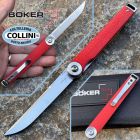 Boker Plus - Kaizen Flipper Knife - Red G10 & Satin S35VN - 01BO680SOI