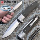 Boker - TRPPR Trapper Knife - MagnaCut & Green Micarta - 112943 - colt