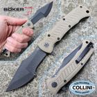 Boker Plus - Micro Tracker Folder by Dave Wenger - Black 154CM & Brown