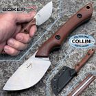 Boker Plus - Pocket MUK Knife - Stonewashed 14C28N & Brown Micarta - 0