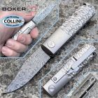 Boker - BRLW Meteorite Damast Knife - Mosaic Crossed Damascus & Titani