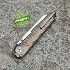 MKM - Miura - Solid Button Lock - Satin M390 & Bronze Titanium - COLLE